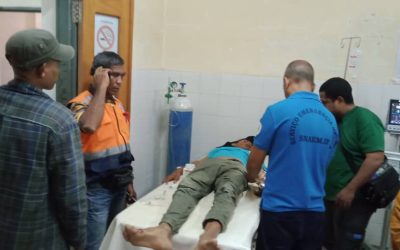 APC LAUTÉM ASSEGURA VÍTIMA ASIDENTE HO MOTORIZADA.